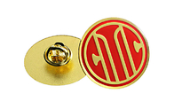 Круговыми античными конструированные логотипы Пин металла золота изготовленными на заказ впрыснутые значками