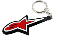 Advertising Silicone Rubber Keychain , Custom Rubber Key Tags Light Weight